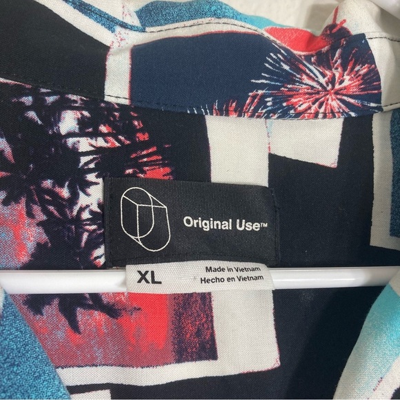 Original Use Casual Poloroid Shirt - Black/Blue - XL - Picture 6 of 7